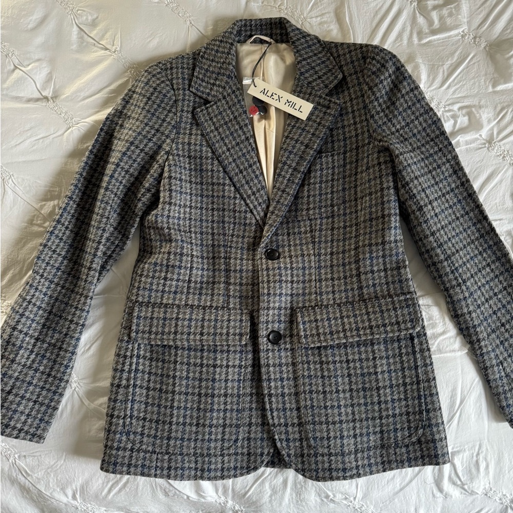 Alex Mill Amelie Blazer in Wool Tweed